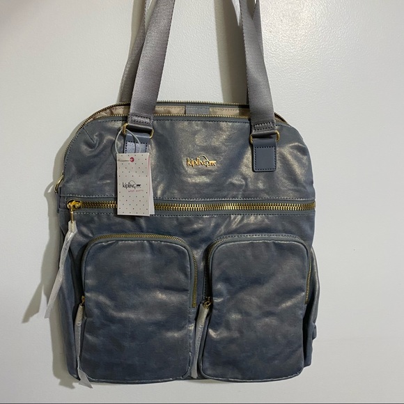 Kipling Handbags - NWT Kipling Metallic Blue Crossbody Bag